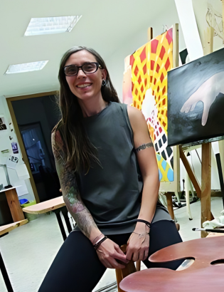 Profesora de Arte Simona Alfano